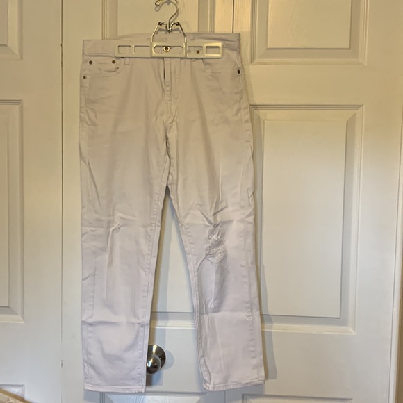 Uniqlo white distressed jeans - Picture 2 of 5